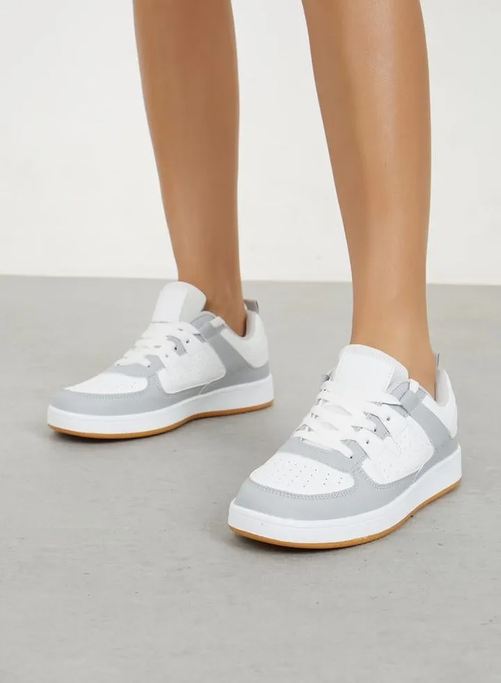 Stitch Detail Low Top Casual Shoes