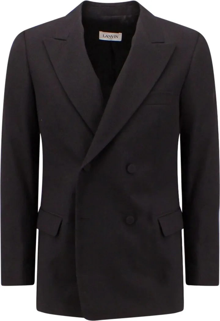 Double-breasted wool jacket