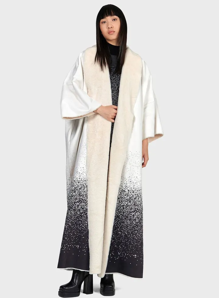 Printed Faux Shearling Farwa