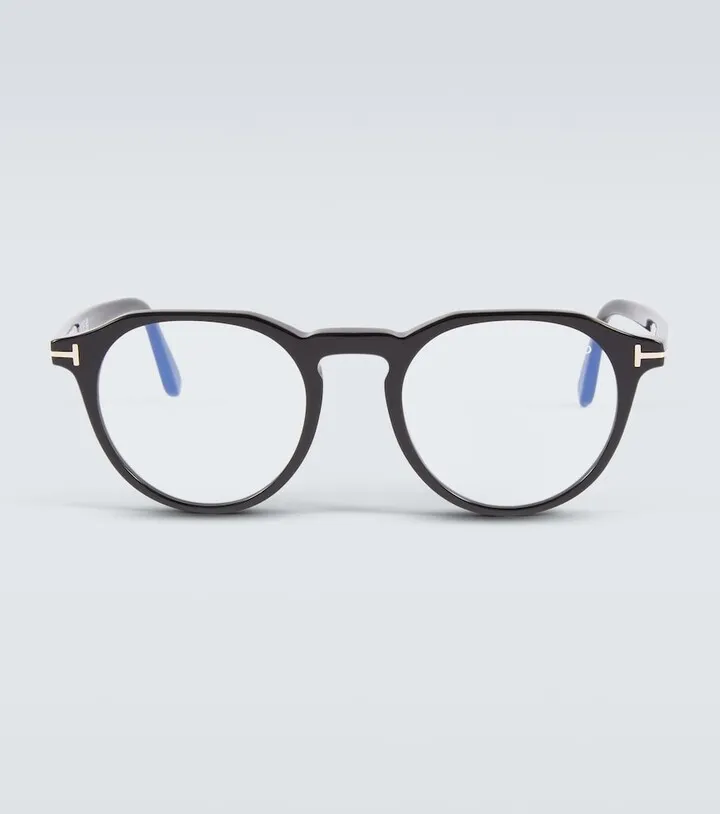 Round acetate glasses