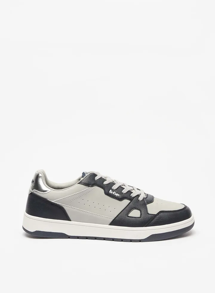 Mens Colourblock Lace Up Sneakers