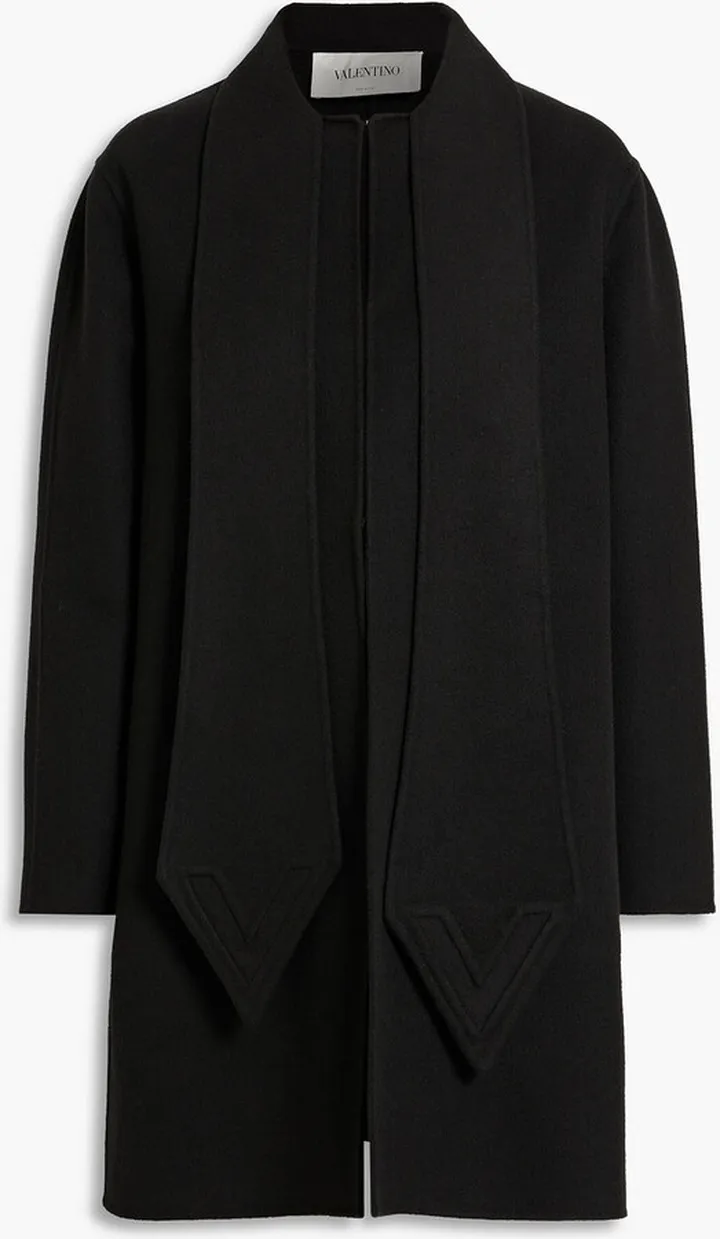 Wool and cashmere-blend felt coat
