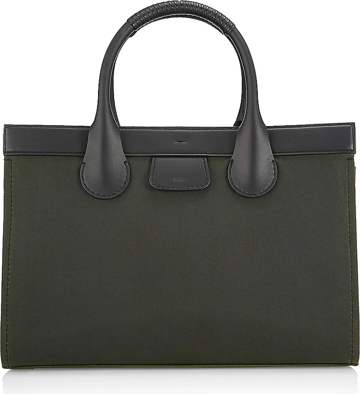 Chloé x Barbour Large Edith Canvas Tote