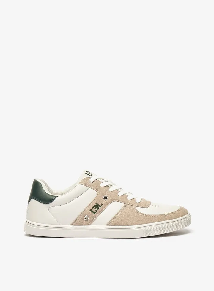 Men Textured Lace-Up Sneakers
