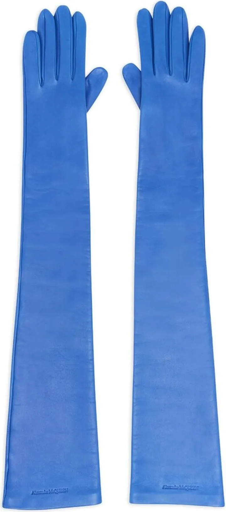 Long Solid skin-thight gloves
