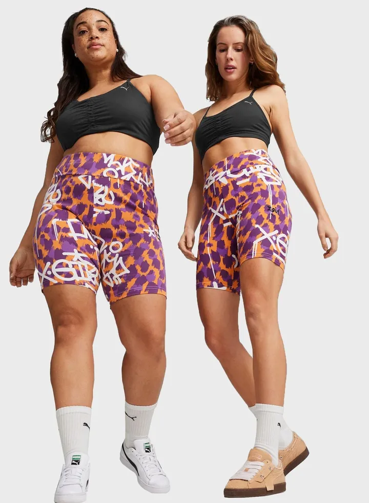 X-Girl All Over Printed Short Tights