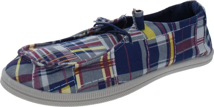 Mellow Womens Memory Foam Tie Dye Slip-On Sneakers