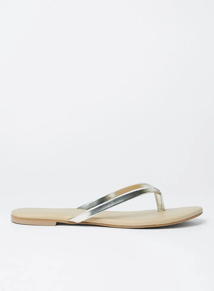 Metallic Flat Sandals