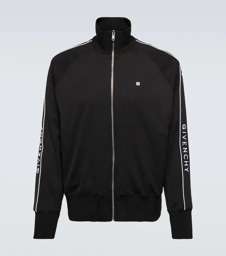 Logo jersey track jacket