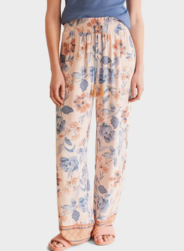 Pink Floral Pyjama Pants