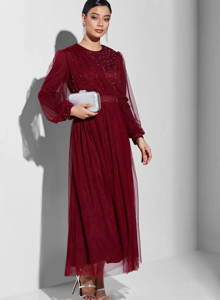 Shimmer Detail Dress