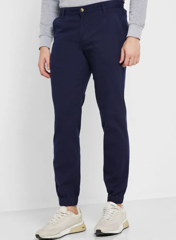 Men Mid-Rise Slim Fit trouser