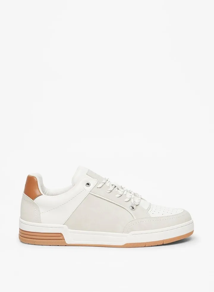 Men's Colourblock Lace-Up Sneakers
