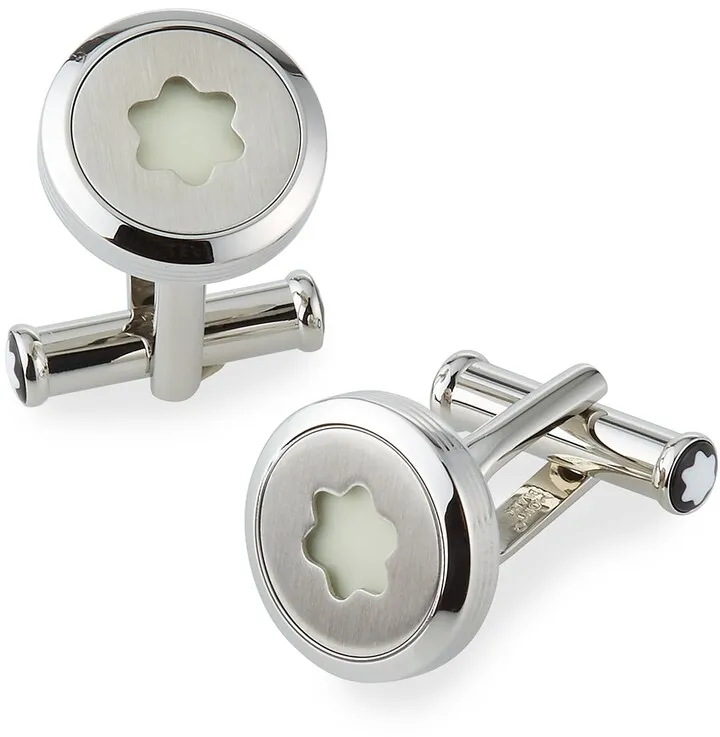 Men's StarWalker Stainless Steel Emblem Cufflinks