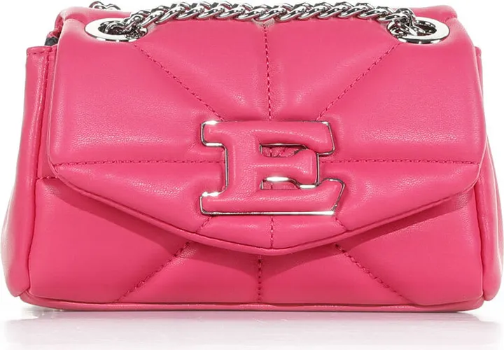Pink Shoulder Bag With Chain
