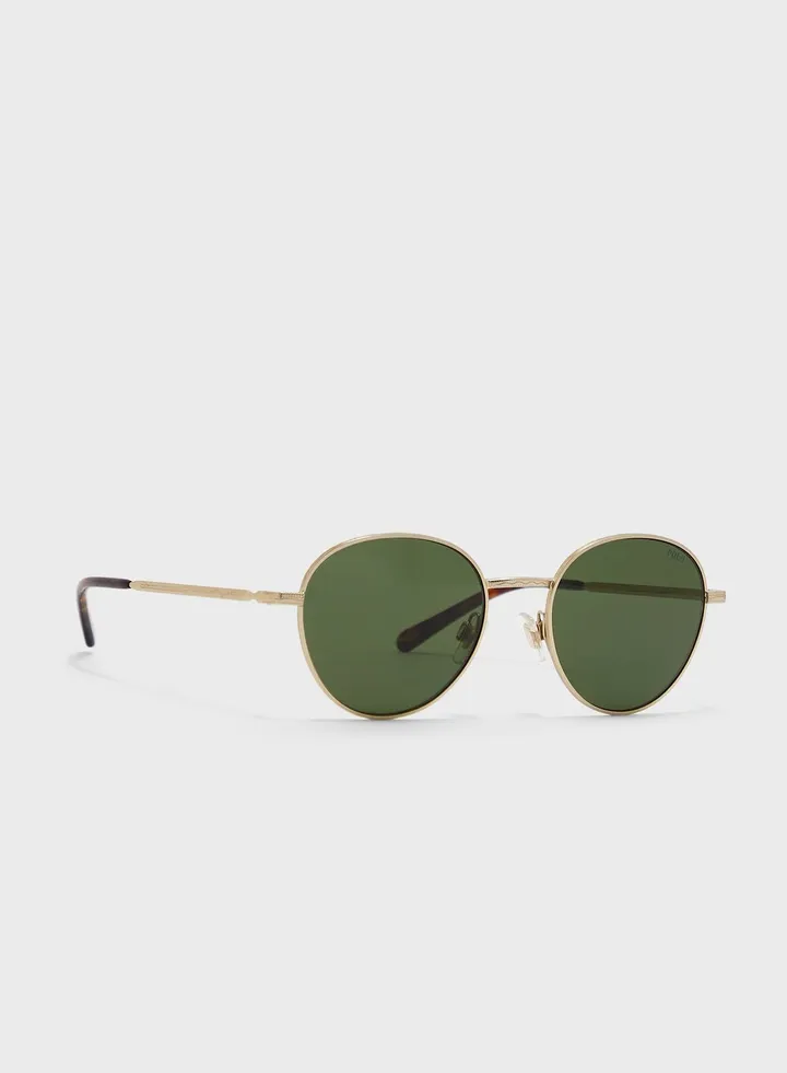 0Ph3144 Round Sunglasses