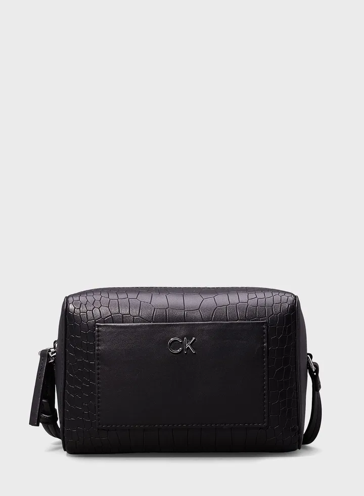 Logo Detailed Zip Over Crossbody