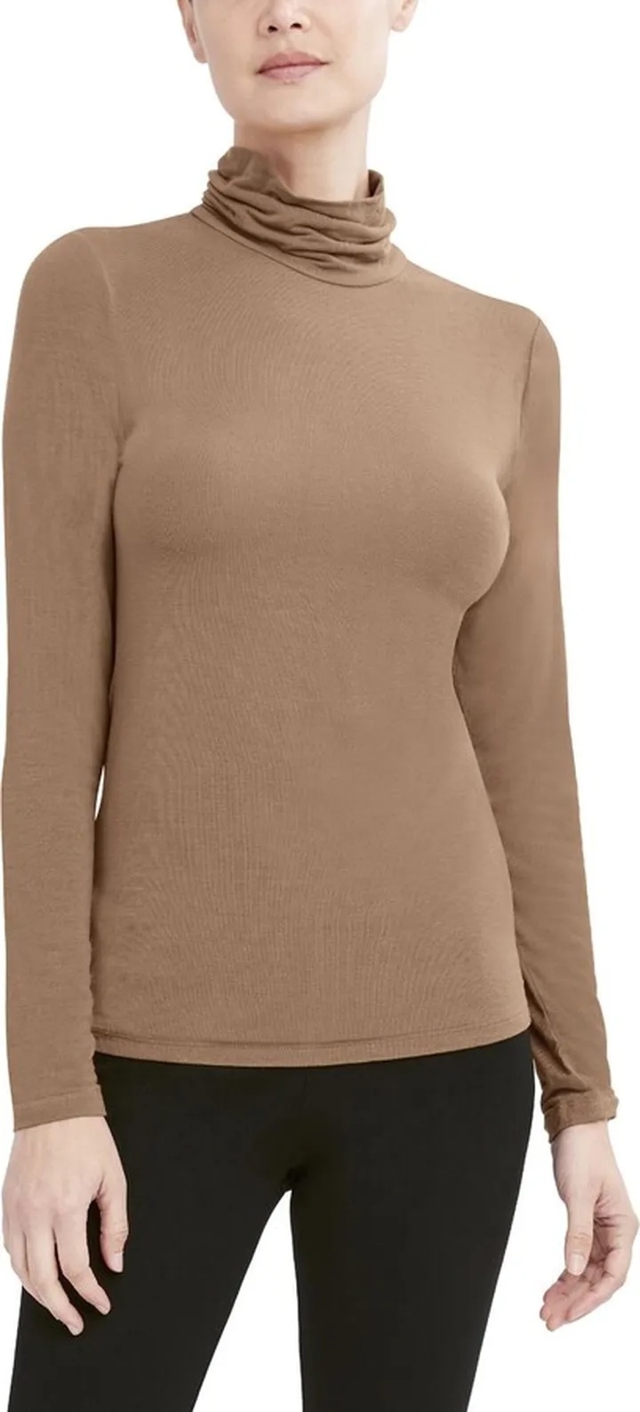 Womens Knit Lightweight Turtleneck Top