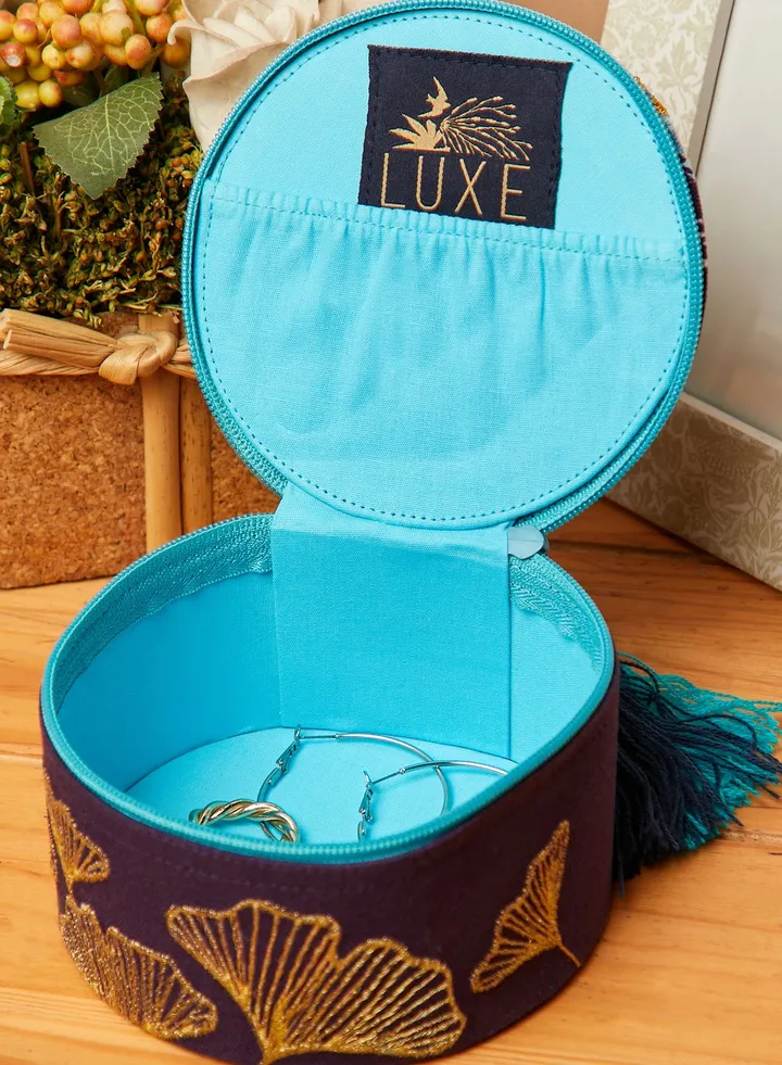 Luxe Peacock Jewellery Box