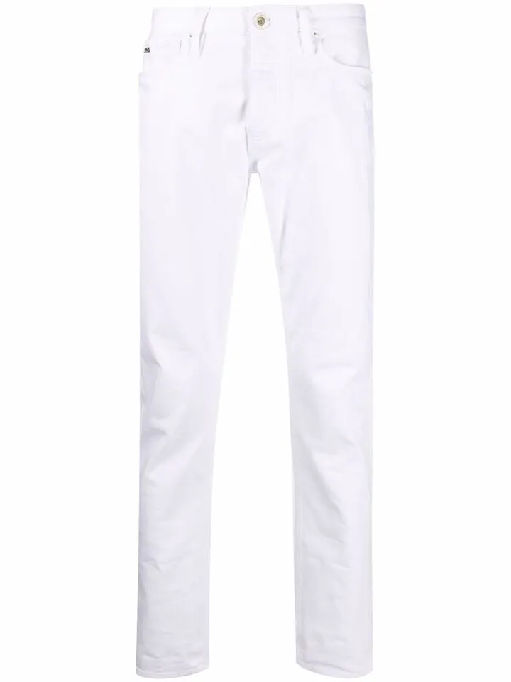 Five-Pocket Cotton Straight-Leg Trousers