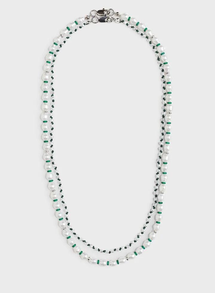 2-Pack Beaded Necklaces