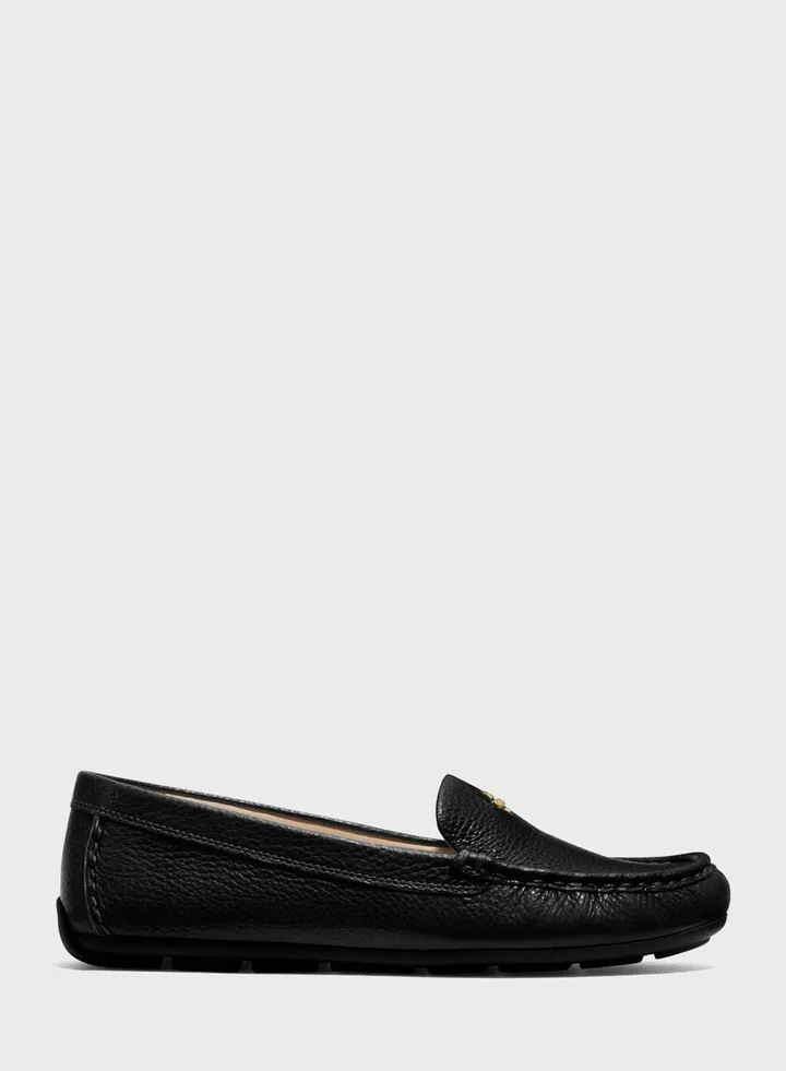 Logo Detailed Moccasins