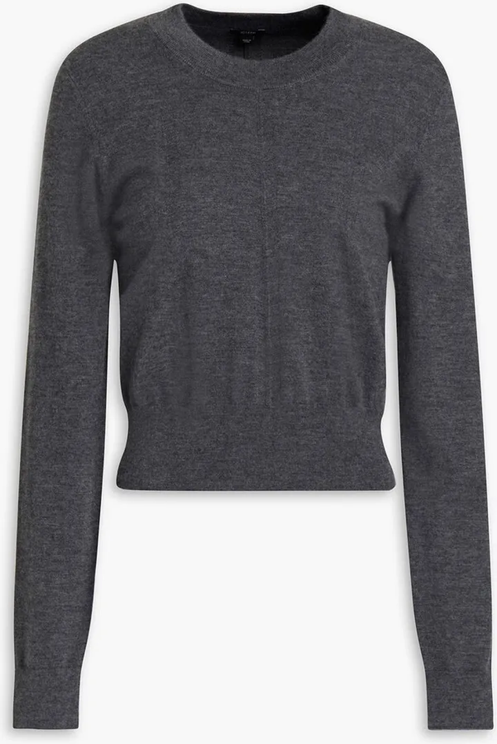 Mélange cashmere-blend sweater