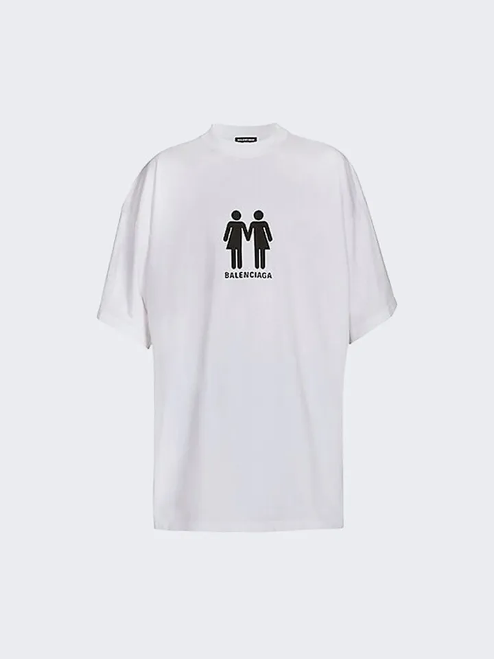 Oversized T-shirt White & Black