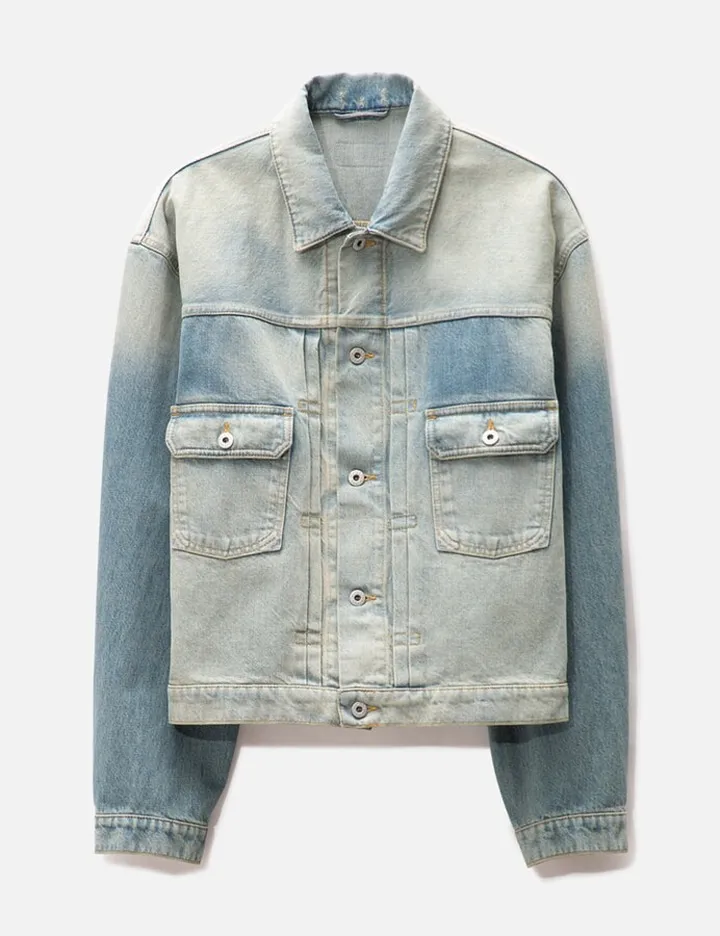 Stone Bleach Dirty Denim Truck Jacket