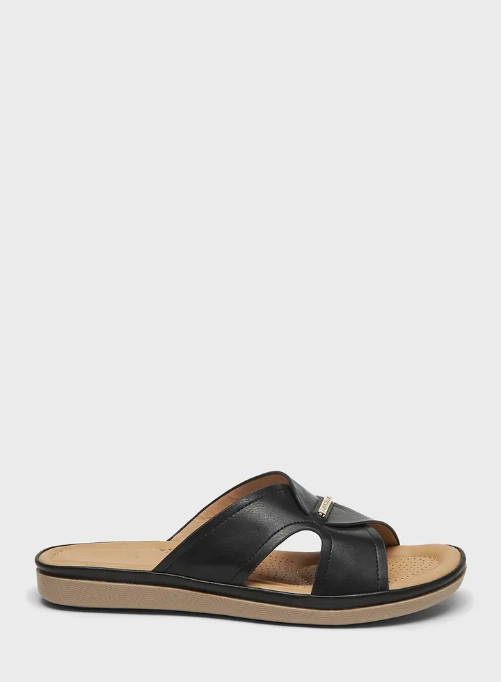 Multi Strap Flat Sandals