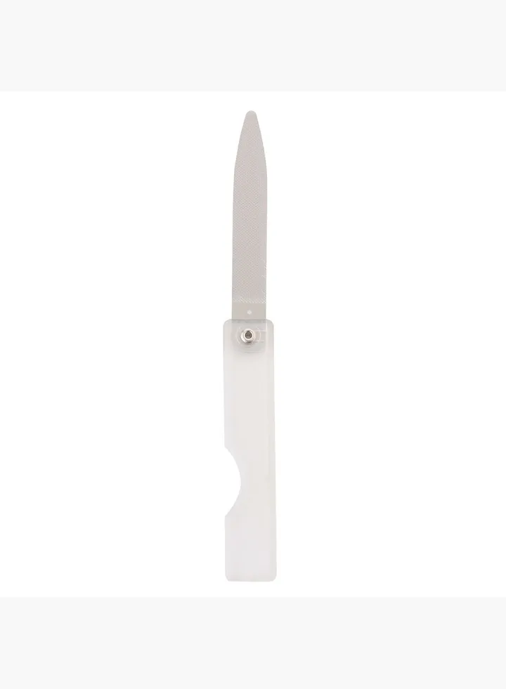 Stainless Steel Folding Nail File, Folded L 67 mm, L 123 mm