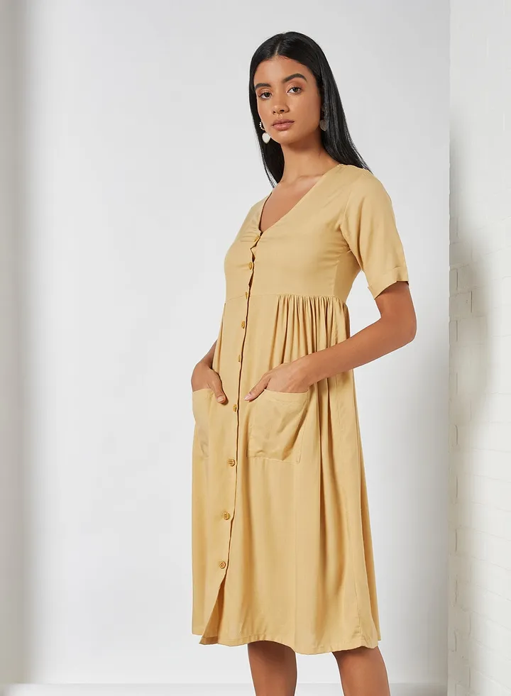 Gather Detail Dress