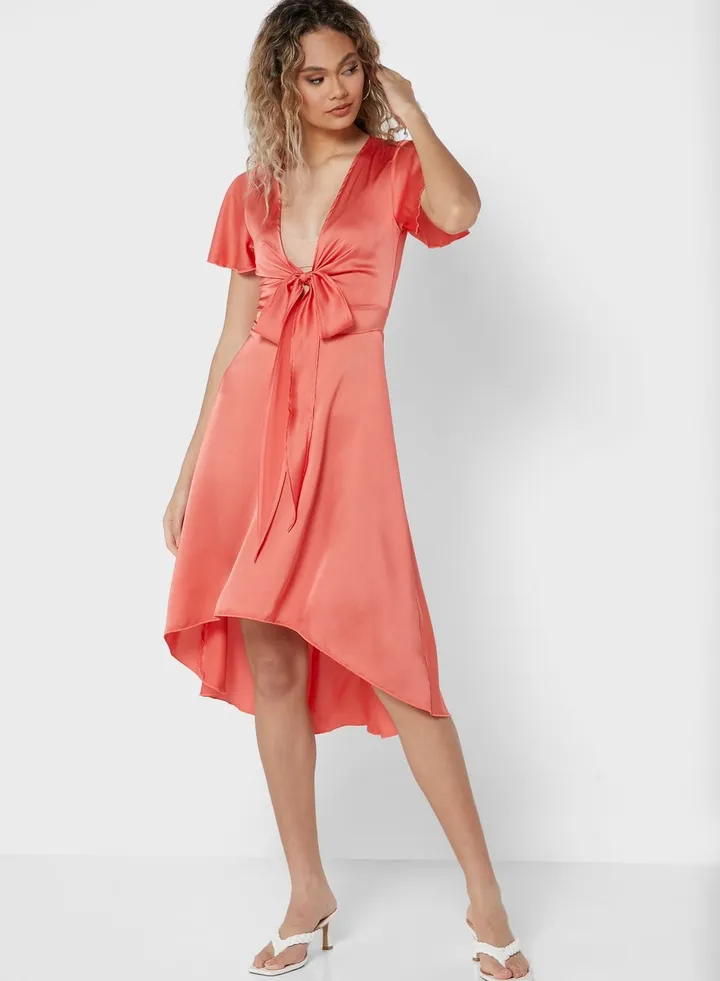 Tie Front Dress