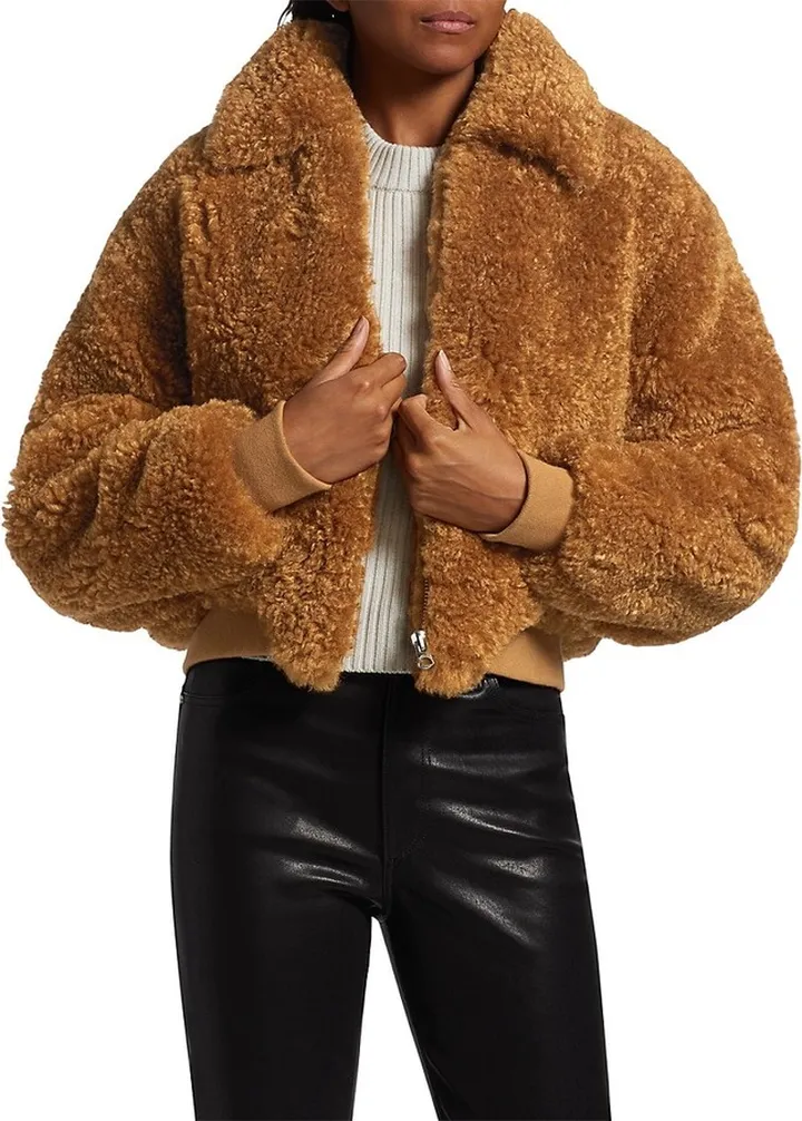 Nikki Cropped Faux Fur Jacket