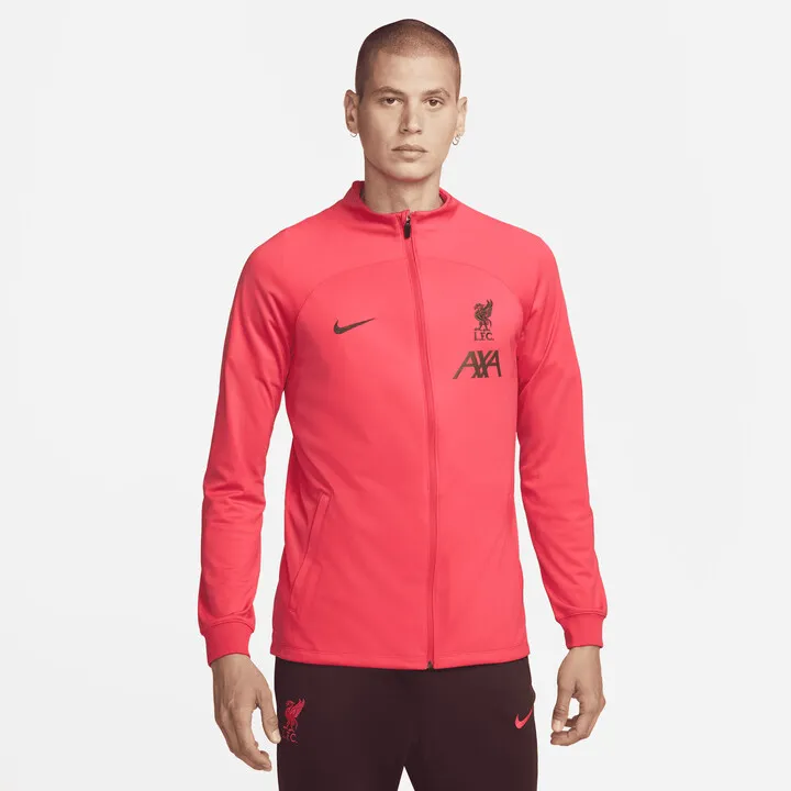 Liverpool FC Strike Nike Men's Dri-FIT Soccer Track Jacket in Red