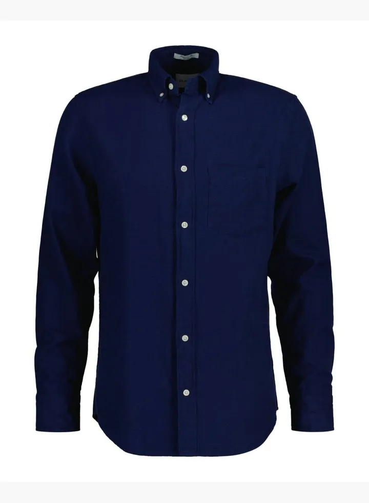 Regular Fit Indigo Oxford Shirt