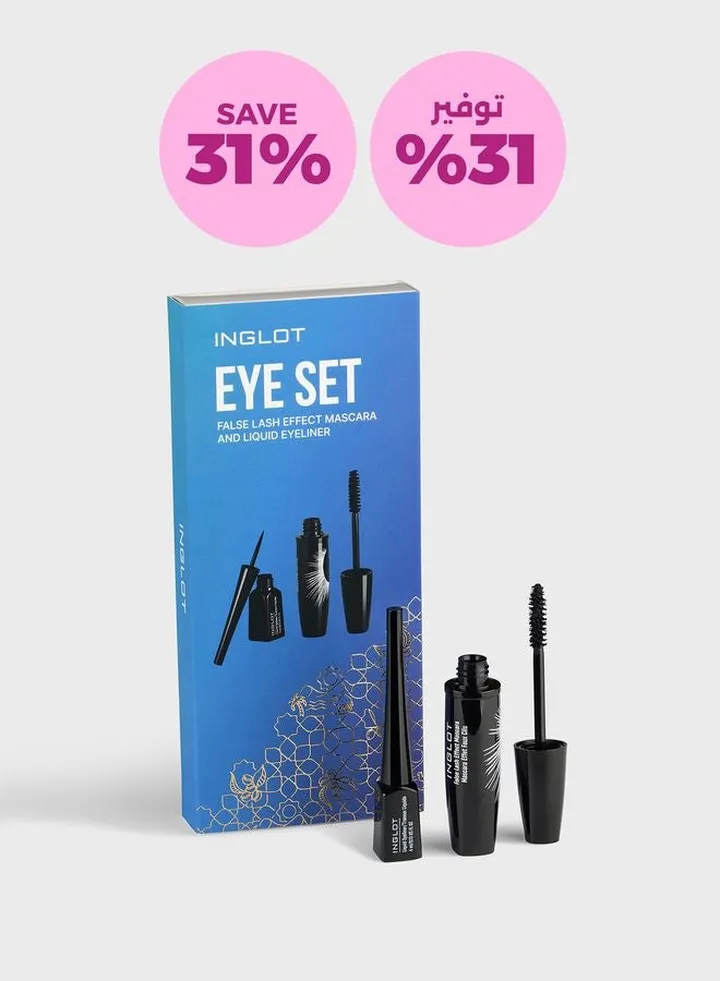 Eye Set - False Lash Effect Mascara And Liquid Eyeliner, Savings 31%