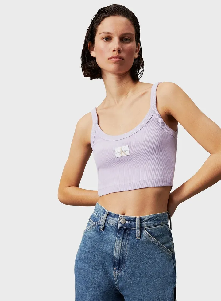 Ribbed Knitted Bra