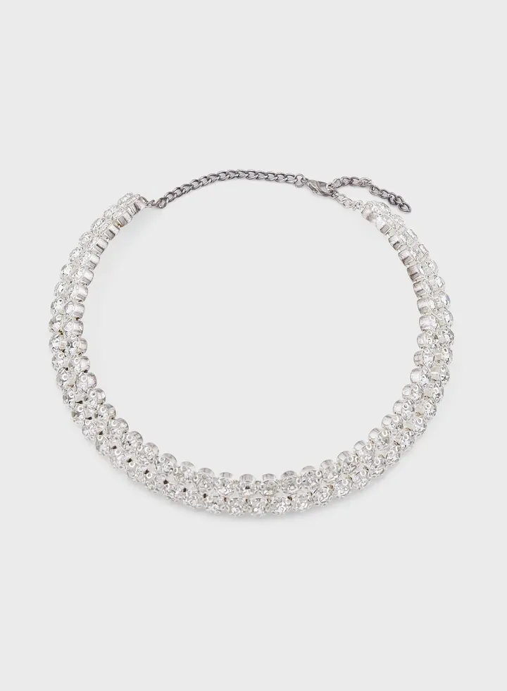 Rhinestone Choker Necklace