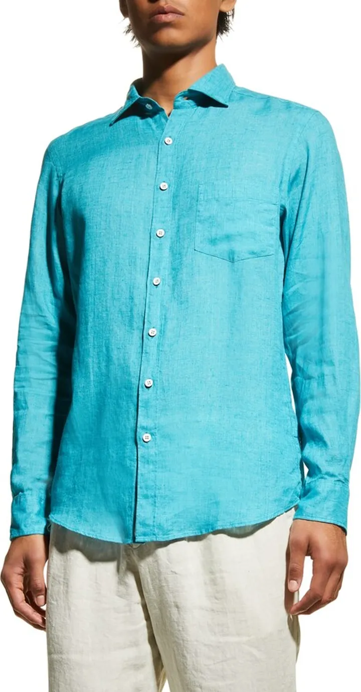 Men's Seaford Linen Pocket Sport Shirt