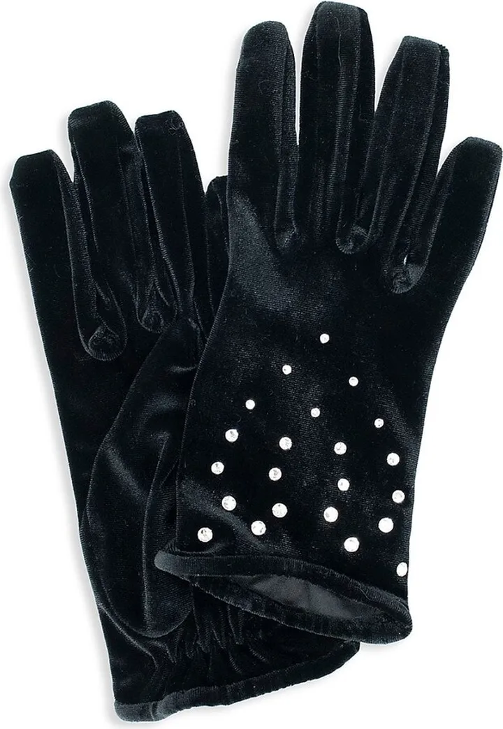 Crystal Stretch Velvet Gloves