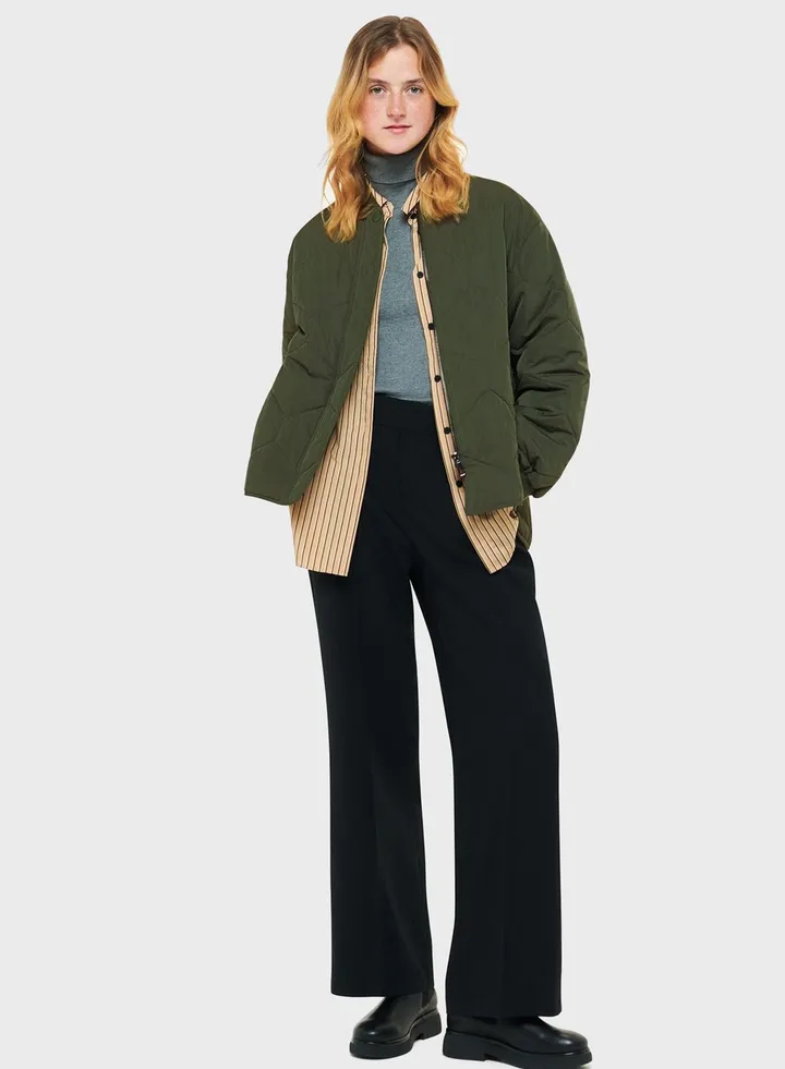 Quilted Bomber Jacket