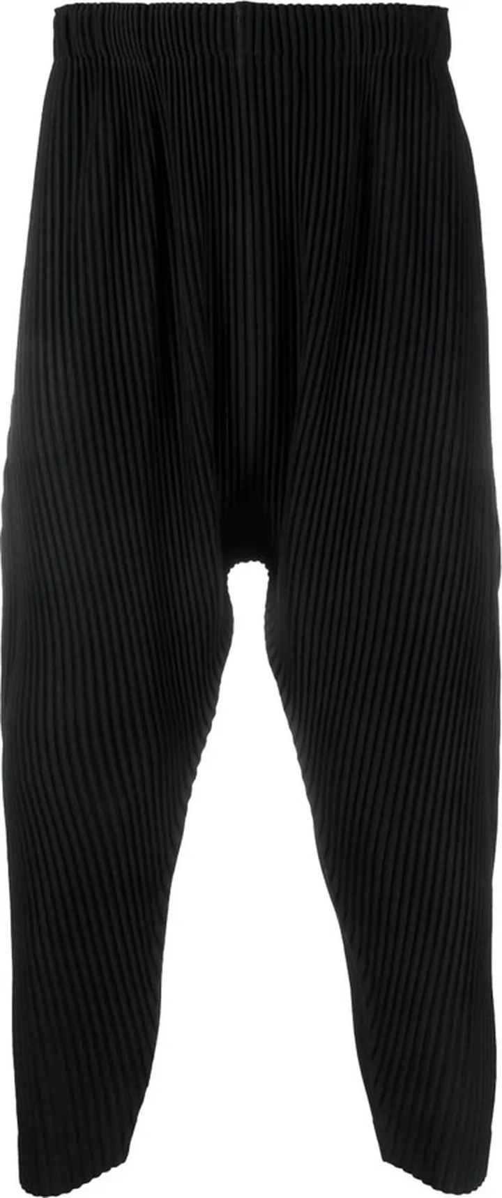 Pleated Tapered-Leg Trousers