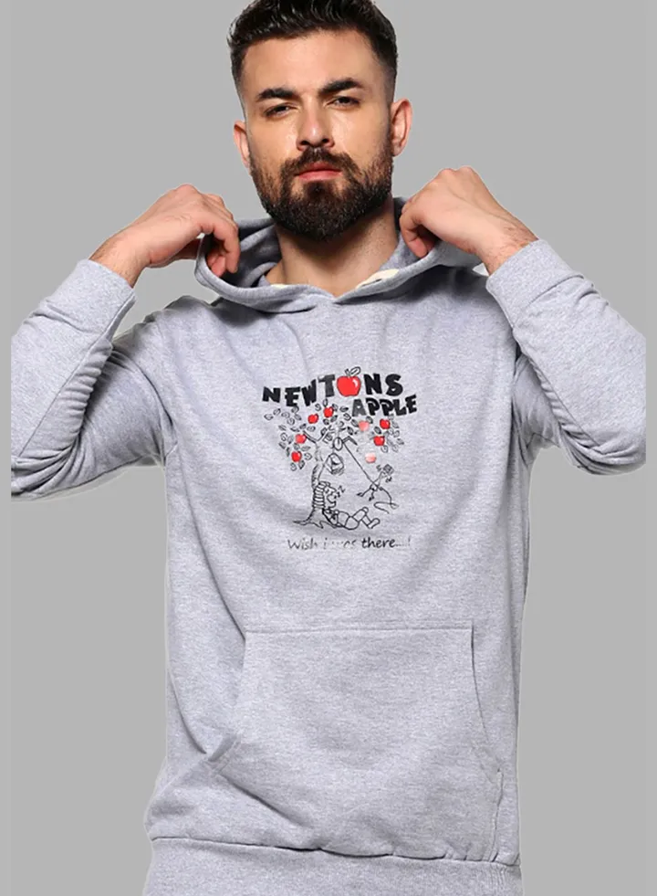 Front Pocket Printed Hoodie