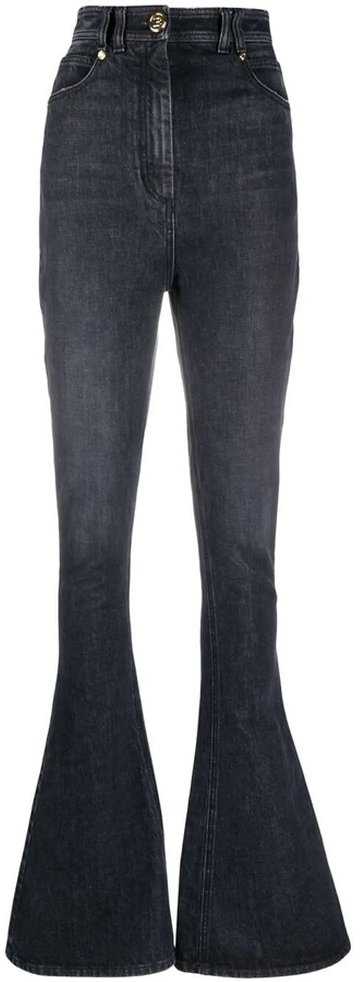 High-Waisted Bootcut Jeans