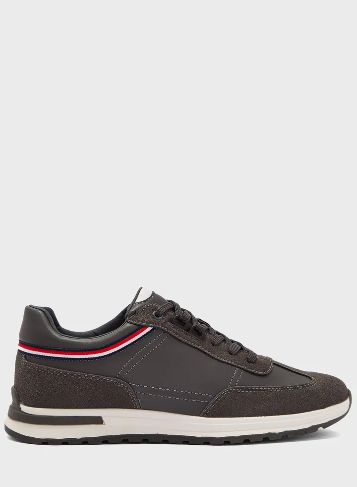 Webbing Detail Casual Sneakers