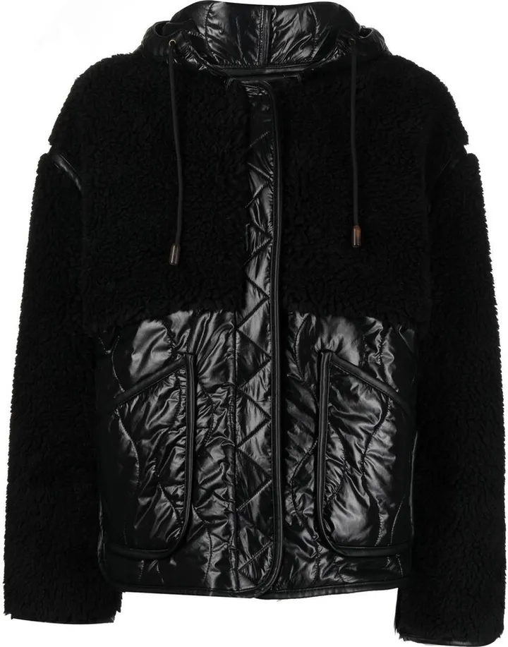 Quilted Faux Shearling Jacket