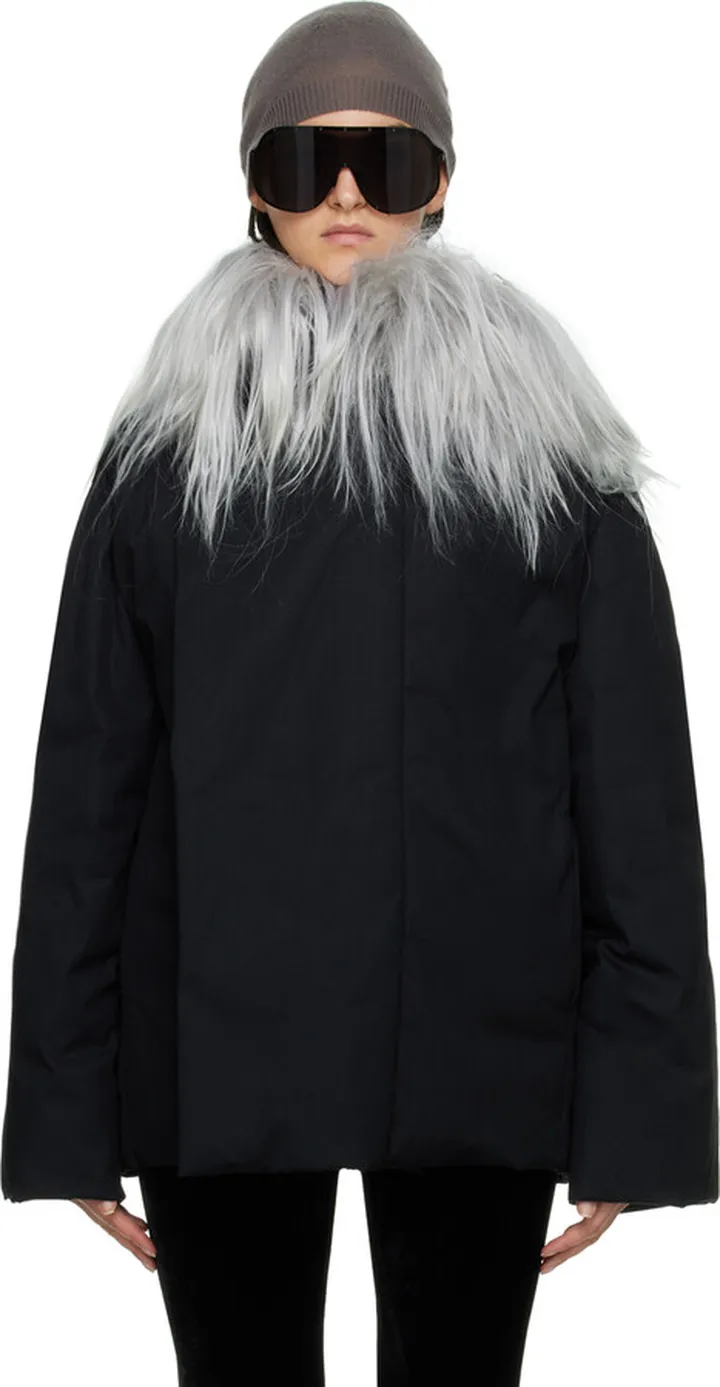 Rick Owens Black Down Secret Parka