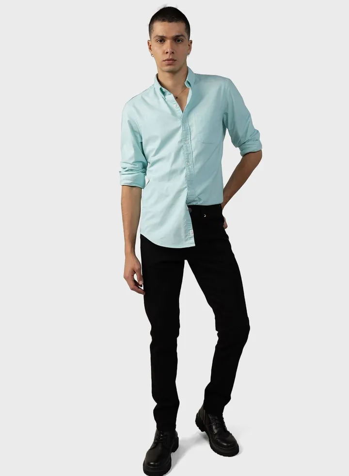 Button Down Slim Fit Shirt