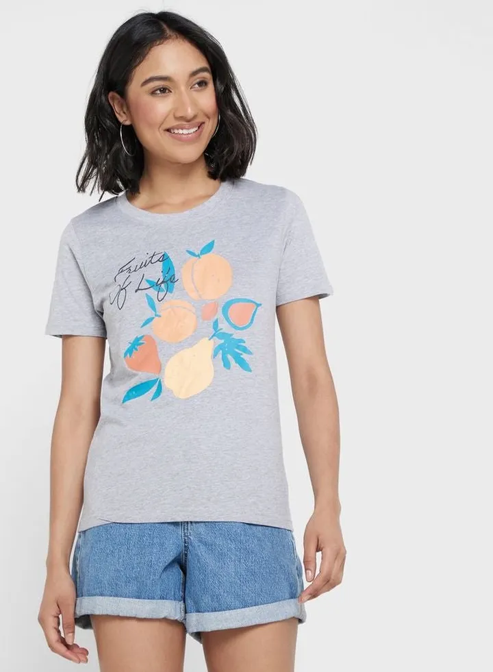 Graphic Melange T-Shirt